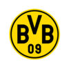 Borussia Dortmund Vereinslogo mit gelb-schwarzem BVB 09 Emblem