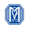 Vereinswappen des SV Meppen 1912 in blau mit weißem Buchstaben M und Gründungsjahr