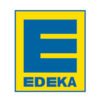 EDEKA Logo mit blauem E auf gelbem Hintergrund - deutscher Supermarktkette