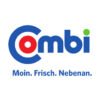 Combi Logo mit Slogan "Moin. Frisch. Nebenan." für Supermarkt und Lebensmittelhändler