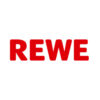 REWE Logo in roter Schrift auf weißem Hintergrund